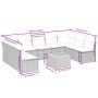 Set de sofás de jardín 10 pzas cojines ratán sintético negro de , Conjuntos de jardín - Ref: Foro24-3225146, Precio: 556,84 €...