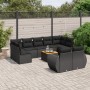 Set de sofás de jardín 10 pzas cojines ratán sintético negro de , Conjuntos de jardín - Ref: Foro24-3225152, Precio: 618,50 €...