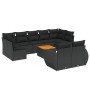 Set de sofás de jardín 10 pzas cojines ratán sintético negro de , Conjuntos de jardín - Ref: Foro24-3225152, Precio: 618,50 €...