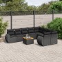 Set de sofás de jardín 10 pzas cojines ratán sintético negro de , Conjuntos de jardín - Ref: Foro24-3225159, Precio: 618,50 €...