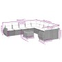 Set de sofás de jardín 11 pzas y cojines ratán sintético gris de , Conjuntos de jardín - Ref: Foro24-3225199, Precio: 655,35 ...