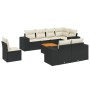 Set de sofás de jardín 8 piezas y cojines ratán sintético negro de , Conjuntos de jardín - Ref: Foro24-3225538, Precio: 541,5...