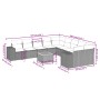 Set de sofás de jardín 11 pzas y cojines ratán sintético negro de , Conjuntos de jardín - Ref: Foro24-3225635, Precio: 723,68...