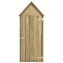 Caseta herramientas jardín con puerta madera pino 69,5x32x178cm de vidaXL, Cobertizos - Ref: Foro24-46358, Precio: 182,00 €, ...