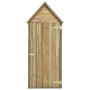 Caseta herramientas jardín con puerta madera pino 69,5x32x178cm de vidaXL, Cobertizos - Ref: Foro24-46358, Precio: 192,93 €, ...