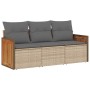 Juego de sofás de jardín con cojines beige 3 pzas ratán PE de , Conjuntos de jardín - Ref: Foro24-3227438, Precio: 195,28 €, ...