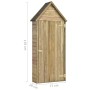 Caseta herramientas jardín con puerta madera pino 69,5x32x178cm de vidaXL, Cobertizos - Ref: Foro24-46358, Precio: 192,93 €, ...