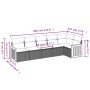 Set de muebles de jardín 6 pzas y cojines ratán sintético gris de , Conjuntos de jardín - Ref: Foro24-3227670, Precio: 376,09...