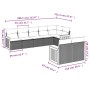 Set de sofás de jardín 8 pzas y cojines ratán sintético gris de , Conjuntos de jardín - Ref: Foro24-3227831, Precio: 520,52 €...