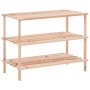 Zapatero de 3 alturas madera maciza de abeto de vidaXL, Zapateros y organizadores de calzado - Ref: Foro24-285200, Precio: 22...