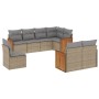 Juego de sofás de jardín con cojines beige 8 pzas ratán PE de , Conjuntos de jardín - Ref: Foro24-3227844, Precio: 523,68 €, ...