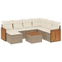 Juego de sofás de jardín con cojines beige 8 pzas ratán PE de , Conjuntos de jardín - Ref: Foro24-3227892, Precio: 468,57 €, ...