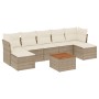 Juego de sofás de jardín con cojines beige 8 pzas ratán PE de , Conjuntos de jardín - Ref: Foro24-3256107, Precio: 474,01 €, ...