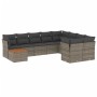 Set de sofás de jardín 10 pzas con cojines ratán sintético gris de , Conjuntos de jardín - Ref: Foro24-3256158, Precio: 593,8...