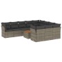 Set de sofás de jardín 11 pzas y cojines ratán sintético gris de , Conjuntos de jardín - Ref: Foro24-3256172, Precio: 617,29 ...