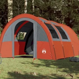 Tienda de camping con túnel 4 personas impermeable gris naranja de , Tiendas de campaña - Ref: Foro24-94402, Precio: 231,07 €...