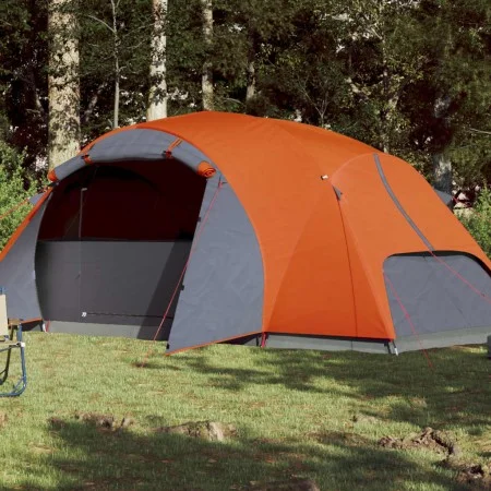 Tienda familiar Crossvent 8 personas impermeable gris y naranja de , Tiendas de campaña - Ref: Foro24-94423, Precio: 167,90 €...