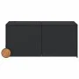 Caja de almacenaje jardín con ruedas ratán sintético negro 283L de , Cajas de almacenaje para exteriores - Ref: Foro24-365316...