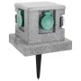 Enchufe de jardín con sensor de ocaso plástico de vidaXL, Enchufes de pared - Ref: Foro24-46355, Precio: 45,38 €, Descuento: %