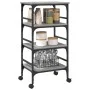 Sonoma gray engineered wood kitchen cart 45x35x89.5 cm by , Kitchen and dining carts - Ref: Foro24-842329, Price: 57,14 €, Di...