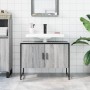 Armario lavabo baño madera ingeniería gris Sonoma 80x33x60 cm de , Tocadores - Ref: Foro24-842464, Precio: 56,51 €, Descuento: %