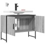 Armario lavabo baño madera ingeniería gris Sonoma 80x33x60 cm de , Tocadores - Ref: Foro24-842464, Precio: 56,51 €, Descuento: %