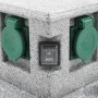 Enchufe de jardín con sensor de ocaso plástico de vidaXL, Enchufes de pared - Ref: Foro24-46355, Precio: 45,38 €, Descuento: %