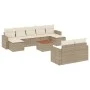 Garden sofa set with beige cushions 10 pieces synthetic rattan by , Modular outdoor sofas - Ref: Foro24-3224336, Price: 639,0...