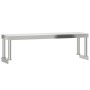 Mesa de trabajo para cocina con estante acero inox 110x55x120cm de , Restauración - Ref: Foro24-3208900, Precio: 247,34 €, De...