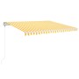 Toldo automático LED sensor de viento amarillo blanco 400x350cm de , Toldos - Ref: Foro24-3068993, Precio: 607,14 €, Descuent...