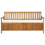 Banco de almacenaje con cojín de madera maciza de acacia 170 cm de vidaXL, Bancos de jardín - Ref: Foro24-45912, Precio: 335,...