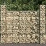 Gabion wall baskets 3 pcs galvanized steel 25x25x197cm by vidaXL, fence panels - Ref: Foro24-145088, Price: 77,32 €, Discount: %