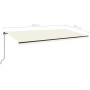 Toldo retráctil manual color crema 600x350 cm de , Toldos - Ref: Foro24-3069237, Precio: 596,94 €, Descuento: %