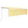 Toldo automático persiana, LED y sensor de viento amarillo 5x3m de , Toldos - Ref: Foro24-3069353, Precio: 727,57 €, Descuent...
