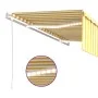 Toldo automático persiana, LED y sensor de viento amarillo 5x3m de , Toldos - Ref: Foro24-3069353, Precio: 683,57 €, Descuent...