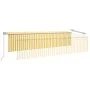 Toldo retráctil manual con persiana y LED amarillo blanco 6x3 m de , Toldos - Ref: Foro24-3069483, Precio: 582,37 €, Descuent...