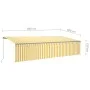 Manual retractable awning with blind and yellow white LED 6x3 m by , Awnings - Ref: Foro24-3069483, Price: 582,37 €, Discount: %