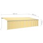 Toldo retráctil manual con persiana y LED amarillo blanco 6x3 m de , Toldos - Ref: Foro24-3069483, Precio: 518,42 €, Descuent...