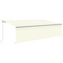 Toldo retráctil manual con persiana crema 5x3 m de , Toldos - Ref: Foro24-3069457, Precio: 533,27 €, Descuento: %