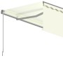 Toldo retráctil manual con persiana crema 5x3 m de , Toldos - Ref: Foro24-3069457, Precio: 533,27 €, Descuento: %