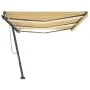Toldo manual retráctil con luz LED amarillo y blanco 600x350 cm de , Toldos - Ref: Foro24-3069883, Precio: 712,82 €, Descuent...
