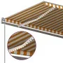 Toldo manual retráctil con luz LED amarillo y blanco 600x350 cm de , Toldos - Ref: Foro24-3069883, Precio: 712,82 €, Descuent...