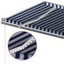 Toldo retráctil manual con luz LED azul y blanco 600x300 cm de , Toldos - Ref: Foro24-3069801, Precio: 617,21 €, Descuento: %