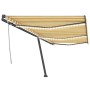 Toldo retráctil manual con luz LED amarillo y blanco 600x300 cm de , Toldos - Ref: Foro24-3069803, Precio: 626,21 €, Descuent...