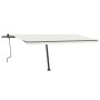 Toldo de pie retráctil manual crema 500x350 cm de , Toldos - Ref: Foro24-3069857, Precio: 550,80 €, Descuento: %