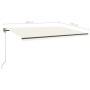 Toldo de pie retráctil manual crema 500x350 cm de , Toldos - Ref: Foro24-3069857, Precio: 550,80 €, Descuento: %