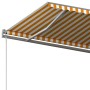 Toldo de pie retráctil manual amarillo y blanco 600x300 cm de , Toldos - Ref: Foro24-3069798, Precio: 547,34 €, Descuento: %