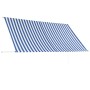 Toldo retráctil 300x150 cm azul y blanco de , Toldos - Ref: Foro24-143749, Precio: 54,20 €, Descuento: %