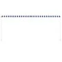 Toldo retráctil 300x150 cm azul y blanco de , Toldos - Ref: Foro24-143749, Precio: 64,02 €, Descuento: %