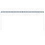 Toldo retráctil 300x150 cm azul y blanco de , Toldos - Ref: Foro24-143749, Precio: 54,20 €, Descuento: %